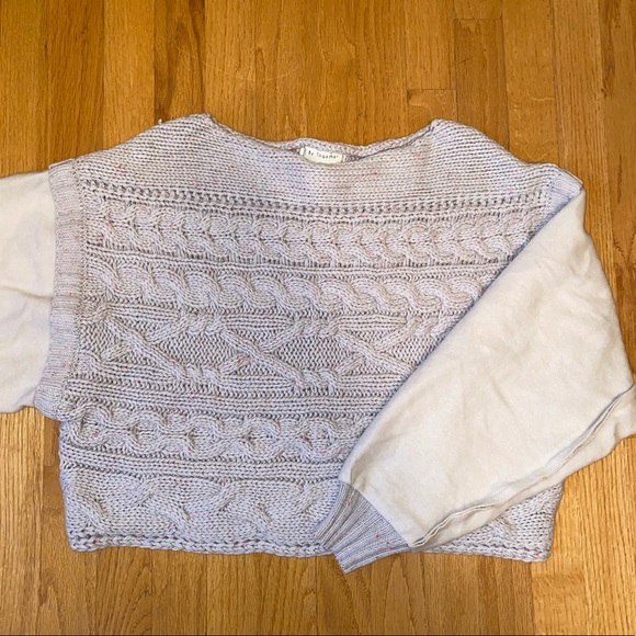 CHANDY COTTON BLEND CABLE KNIT SWEATER - Picture 13 of 14